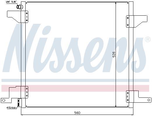 Condenseur, climatisation (Radiateur de climatisation) NISSENS 94390