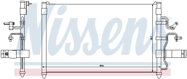 Condenseur, climatisation (Radiateur de climatisation) NISSENS ref. 94413