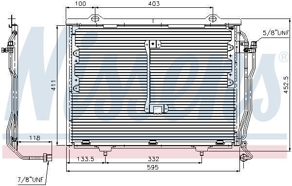 Condenseur, climatisation (Radiateur de climatisation) NISSENS 94426