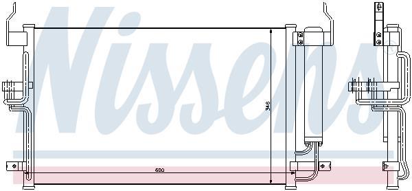 Condenseur, climatisation (Radiateur de climatisation) NISSENS ref. 94448