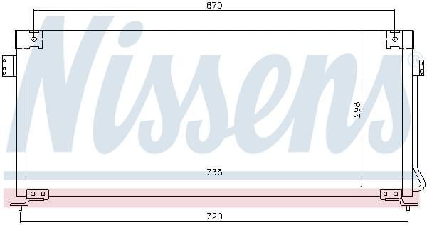 Condenseur, climatisation (Radiateur de climatisation) NISSENS ref. 94507