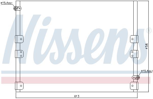Condensador, aire acondicionado NISSENS ref. 94512