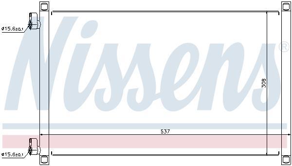 Condensador, aire acondicionado NISSENS ref. 94533