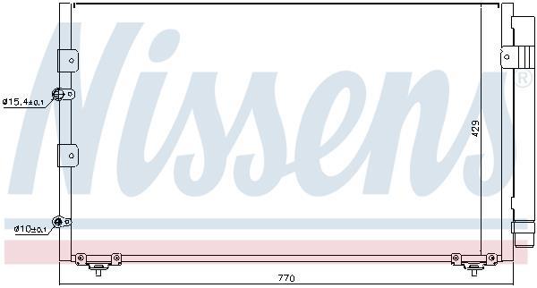 Condenseur, climatisation (Radiateur de climatisation) NISSENS ref. 94608