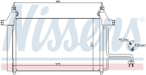 Condenseur, climatisation (Radiateur de climatisation) NISSENS 94610