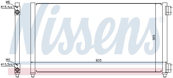 Condensador, aire acondicionado NISSENS ref. 94633