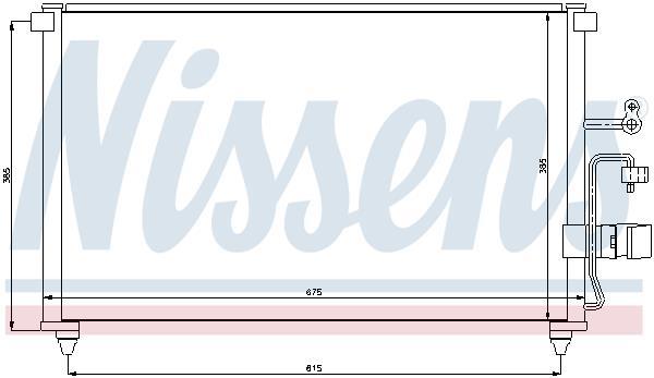 Condenseur, climatisation (Radiateur de climatisation) NISSENS ref. 94639