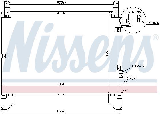 Condenseur, climatisation (Radiateur de climatisation) NISSENS 94642