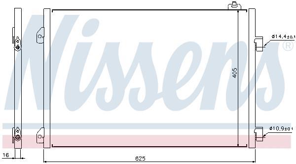 Condenseur, climatisation (Radiateur de climatisation) NISSENS ref. 94668