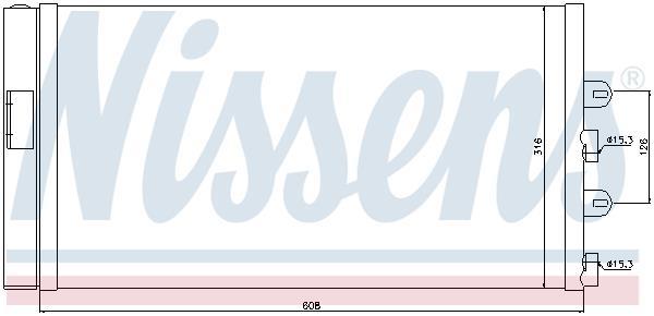 Condensador, aire acondicionado NISSENS ref. 94669