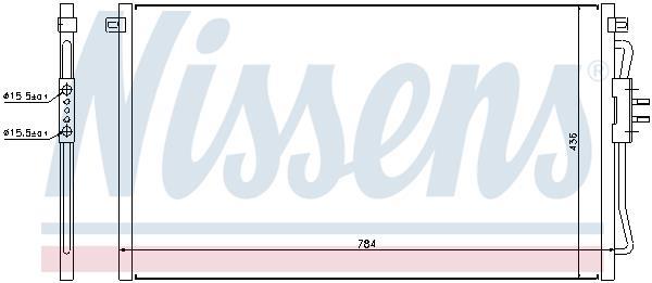 Condensador, aire acondicionado NISSENS ref. 94716