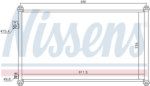 Condenseur, climatisation (Radiateur de climatisation) NISSENS ref. 94733