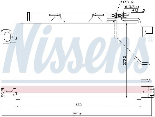 Condenseur, climatisation (Radiateur de climatisation) NISSENS 94794