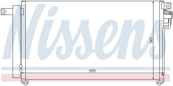 Condensador, aire acondicionado NISSENS ref. 94814