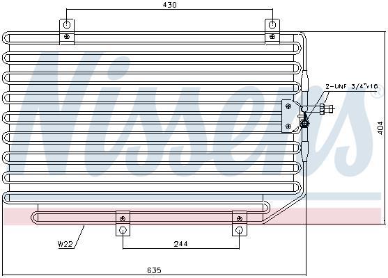 Condenseur, climatisation (Radiateur de climatisation) NISSENS ref. 94816