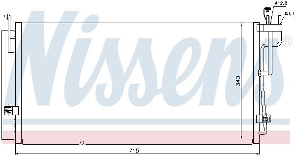 Condensador, aire acondicionado NISSENS ref. 94823