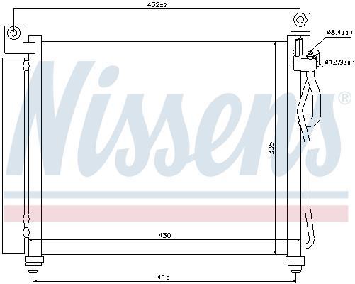 Condensador, aire acondicionado NISSENS ref. 94828