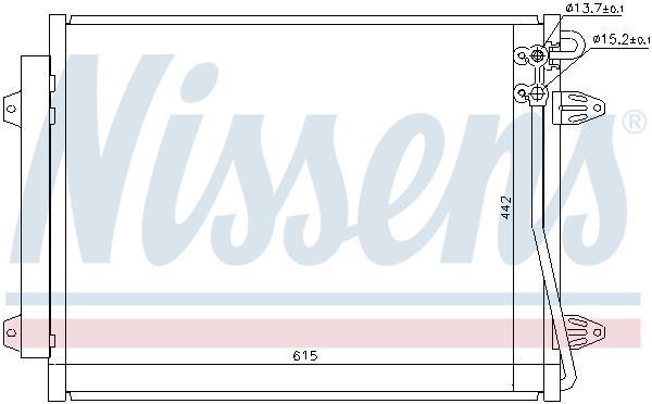 Condensador, aire acondicionado NISSENS ref. 94832
