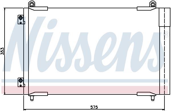 Condensador, aire acondicionado NISSENS ref. 94837