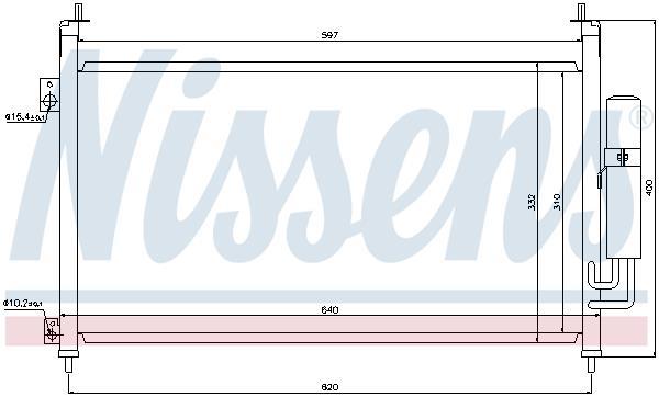 Condensador de climatização NISSENS ref. 94875