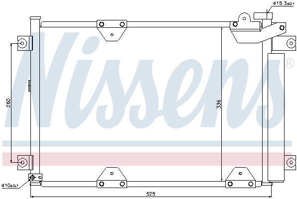 Condenseur, climatisation (Radiateur de climatisation) NISSENS ref. 94892