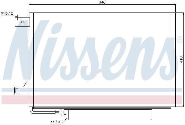 Condensador, aire acondicionado NISSENS ref. 94911