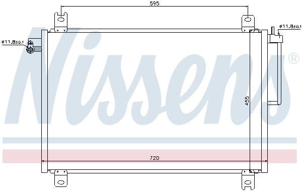 Condenseur, climatisation (Radiateur de climatisation) NISSENS ref. 94913
