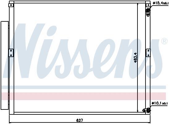 Condensador, aire acondicionado NISSENS ref. 94919