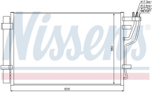 Condenseur, climatisation (Radiateur de climatisation) NISSENS ref. 94981