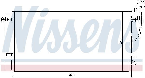 Condensador, aire acondicionado NISSENS ref. 94992