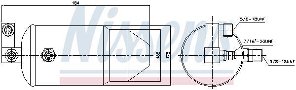 Filtre déshydrateur du circuit de climatisation NISSENS ref. 95010