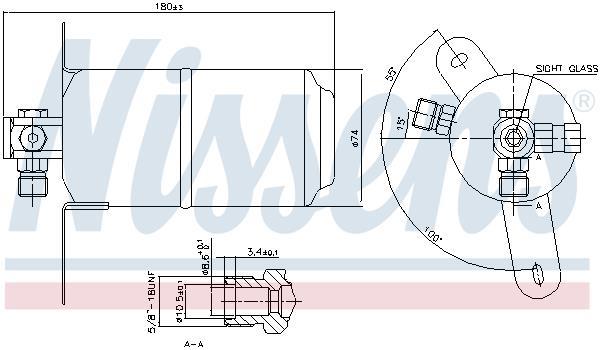 Secador, aire acondicionado NISSENS ref. 95025