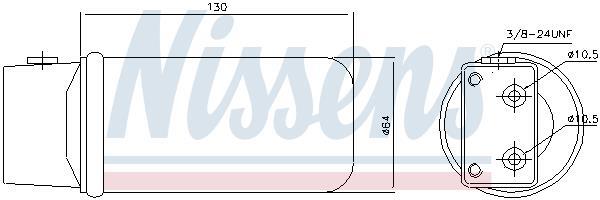 Filtre déshydrateur du circuit de climatisation NISSENS 95043