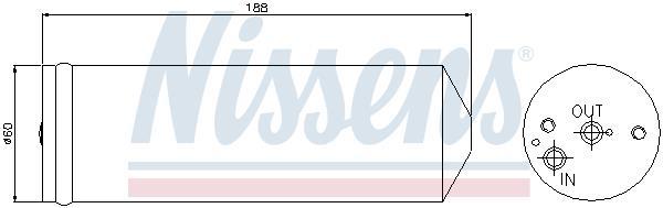 Filtre déshydrateur du circuit de climatisation NISSENS ref. 95065