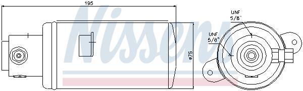 Filtre déshydrateur du circuit de climatisation NISSENS ref. 95076