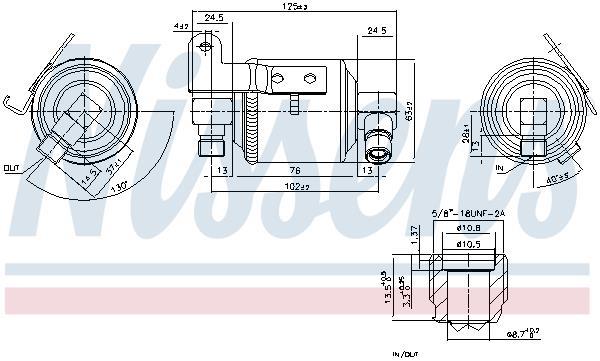 Secador, aire acondicionado NISSENS ref. 95109