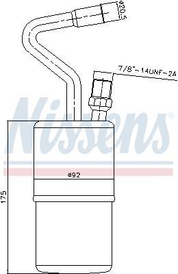 Secador, aire acondicionado NISSENS ref. 95135