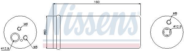 Filtre déshydrateur du circuit de climatisation NISSENS ref. 95171