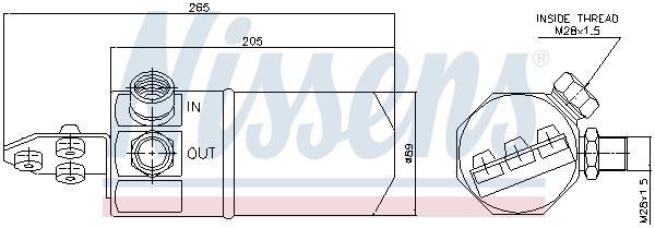 Secador, aire acondicionado NISSENS ref. 95194