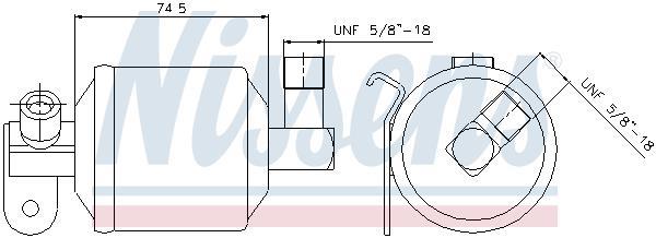 Secador, aire acondicionado NISSENS ref. 95204