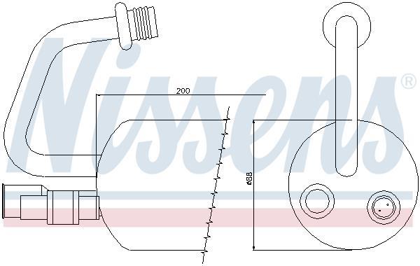 Filtre déshydrateur du circuit de climatisation NISSENS 95211