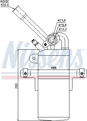 Filtre déshydrateur du circuit de climatisation NISSENS 95213