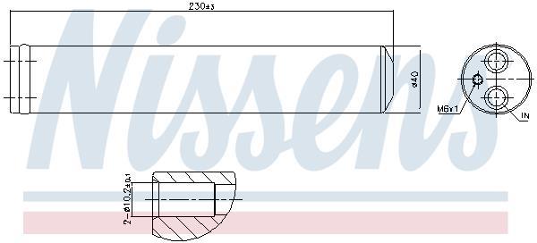 Secador, aire acondicionado NISSENS ref. 95241