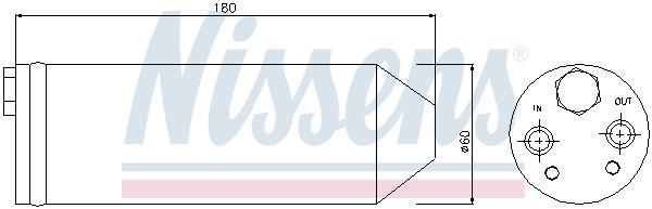 Filtre déshydrateur du circuit de climatisation NISSENS ref. 95256