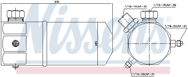 Filtre déshydrateur du circuit de climatisation NISSENS ref. 95309