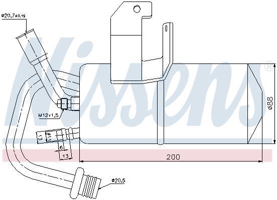 Secador, aire acondicionado NISSENS ref. 95317