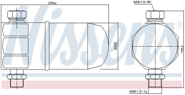 Filtre déshydrateur du circuit de climatisation NISSENS ref. 95324