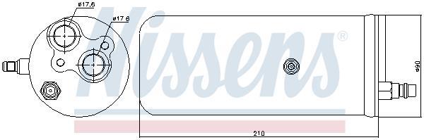 Filtre déshydrateur du circuit de climatisation NISSENS 95329