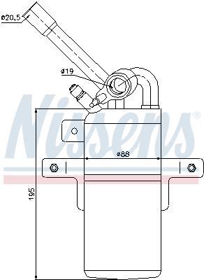 Secador, aire acondicionado NISSENS 95331