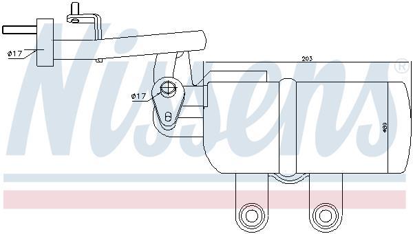 Filtre déshydrateur du circuit de climatisation NISSENS 95332